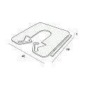 Uitvulplaatje 1mm Wit [360/400st]